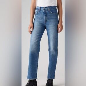Levi’s Ribcage Straight Ankle Blue